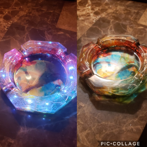 Round or square ashtray